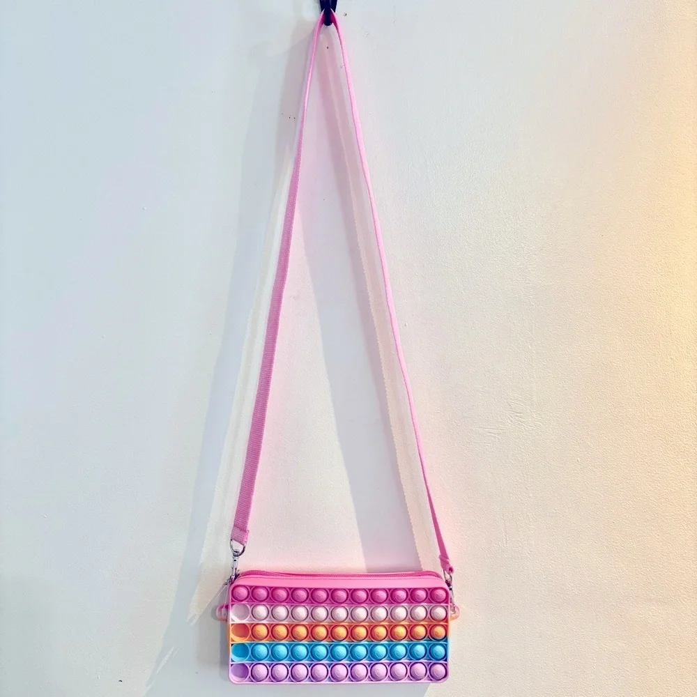 NWOT Girls Multicolor Pop It Bag